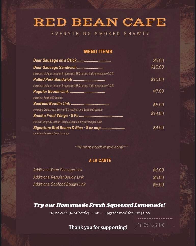 Blue Epiphany Vineyards - Conroe, TX menu_pic