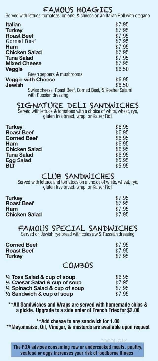 Lakeview Cafe - Royersford, PA menu_pic