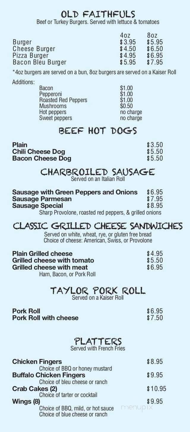Lakeview Cafe - Royersford, PA menu_pic