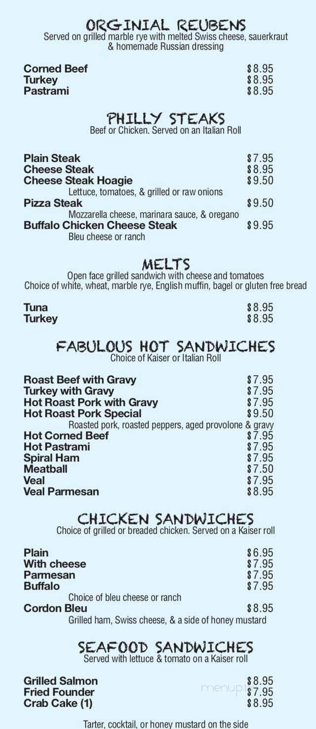 Lakeview Cafe - Royersford, PA menu_pic