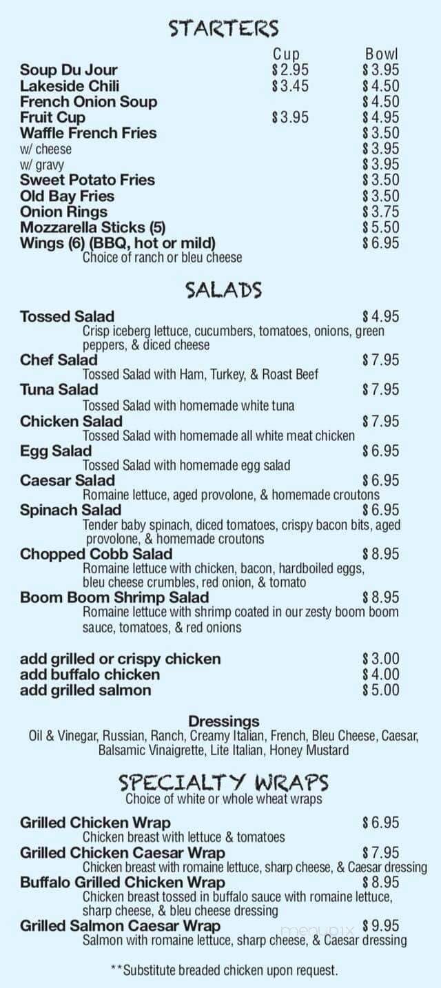 Lakeview Cafe - Royersford, PA menu_pic
