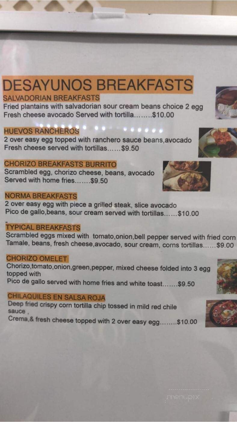 Taqueria Y Pupuseria Norma - Chester, MD menu_pic