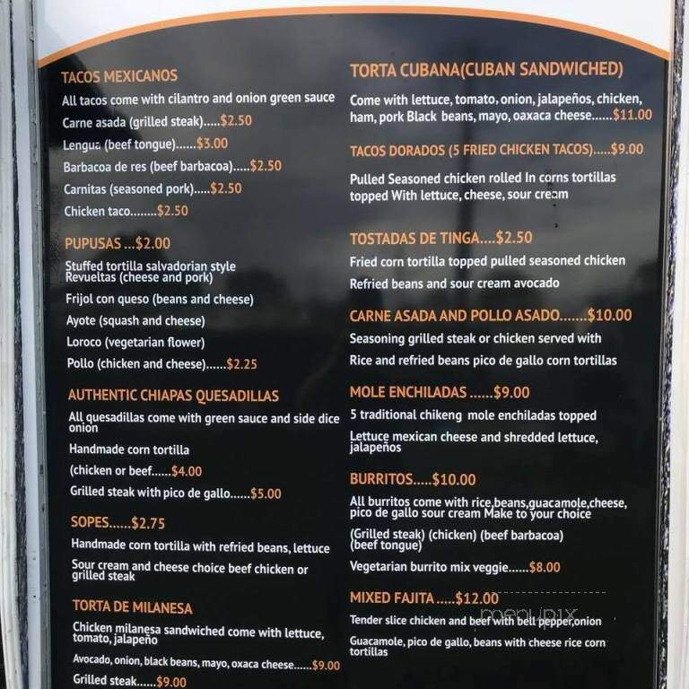 Taqueria Y Pupuseria Norma - Chester, MD menu_pic