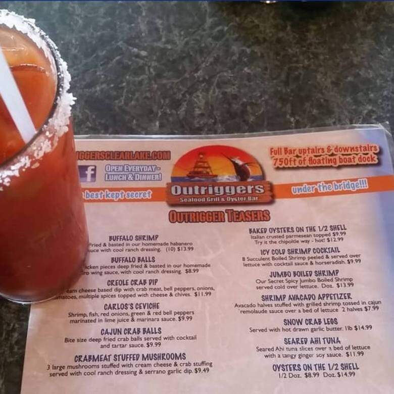 Outriggers Seafood Grill & Bar - El Lago, TX menu_pic