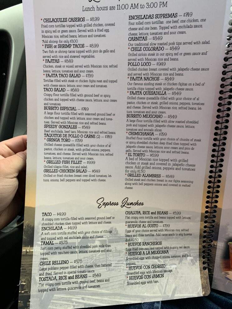 El Toro Bar & Grill - Murfreesboro, TN menu_pic