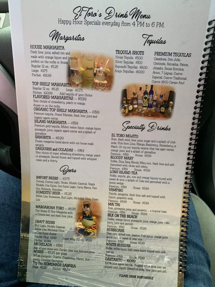 El Toro Bar & Grill - Murfreesboro, TN menu_pic
