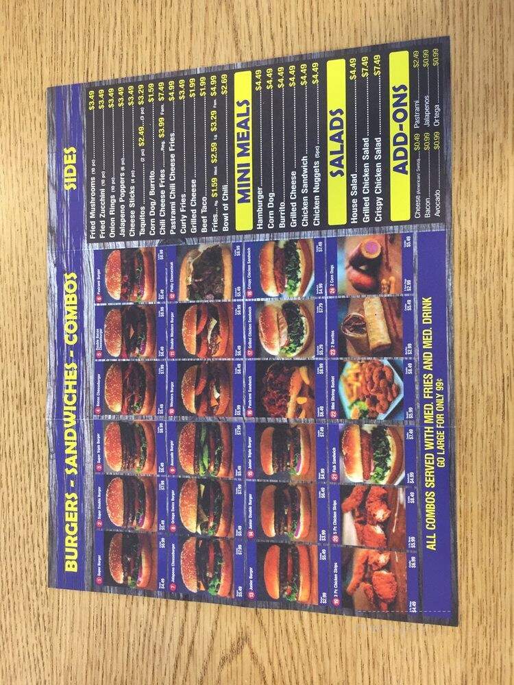 Jack Shack - Orosi, CA menu_pic