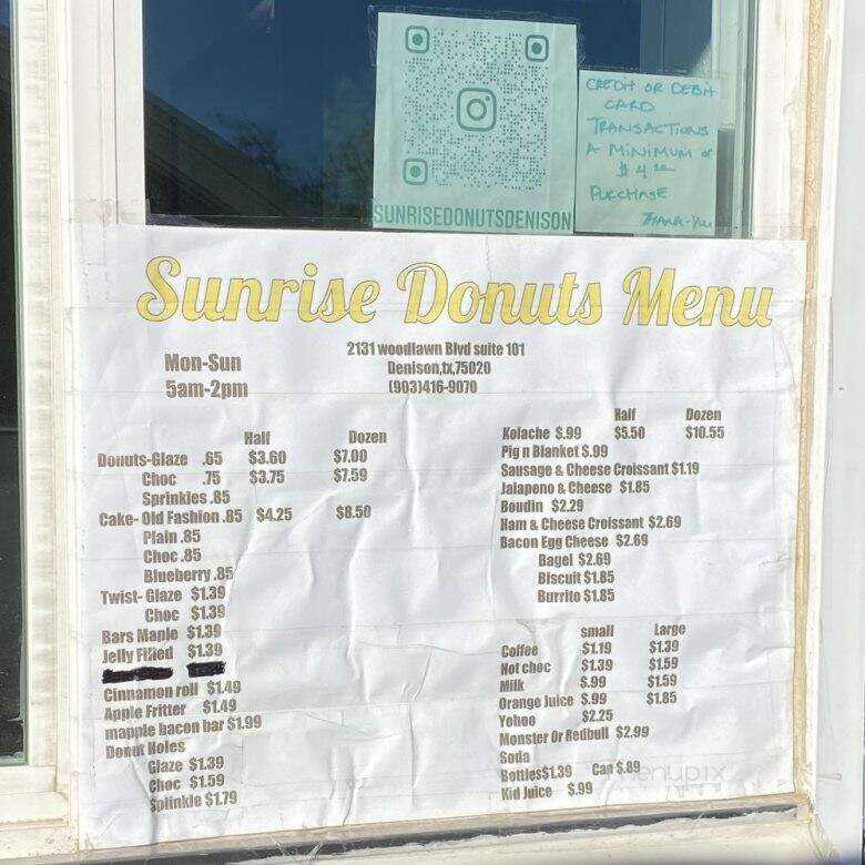 Sunrise Donuts - Denison, TX