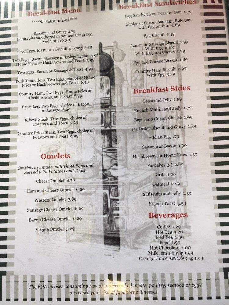 Wanda's Kountry Kitchen - Danville, KY menu_pic