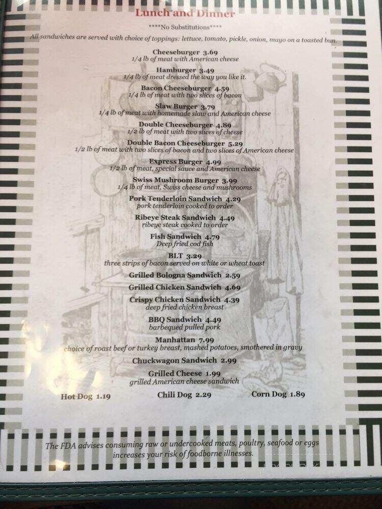 Wanda's Kountry Kitchen - Danville, KY menu_pic