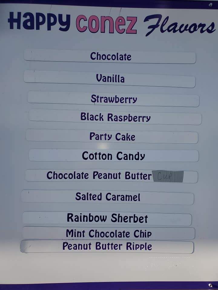 Happy Conez - New Cumberland, PA menu_pic