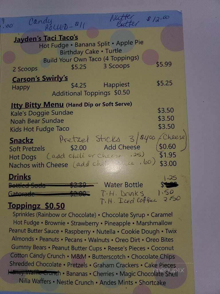 Happy Conez - New Cumberland, PA menu_pic