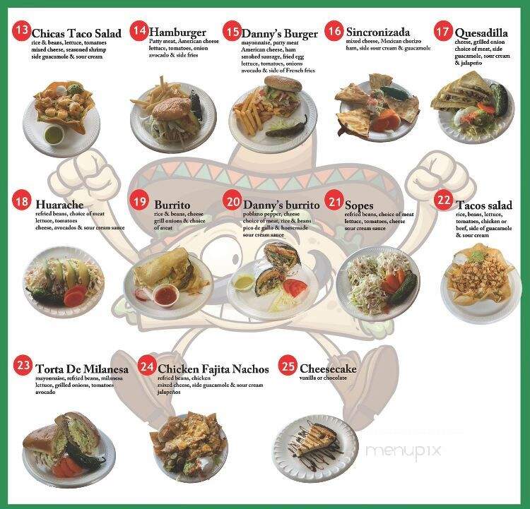 Danny's Tacos - Oklahoma City, OK menu_pic