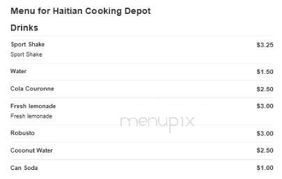Haitian Cooking Depot - Stockbridge, GA menu_pic