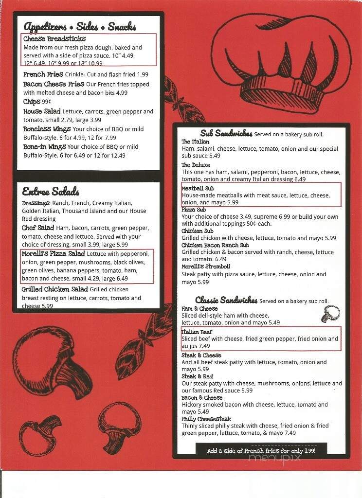Morelli's Pizza - Pikeville, KY menu_pic