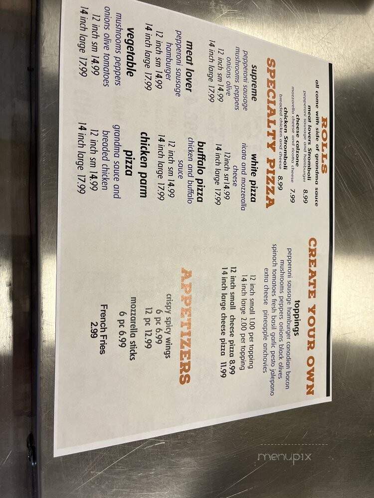 Uzy's Pizza and Gyro - Bedford, TX menu_pic