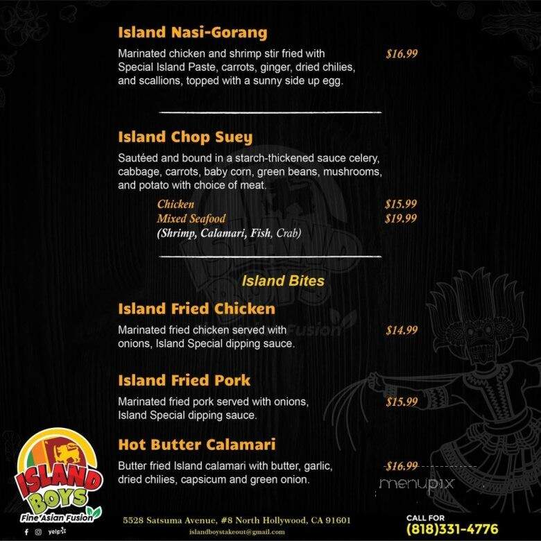 Island Boys - North Hollywood, CA menu_pic