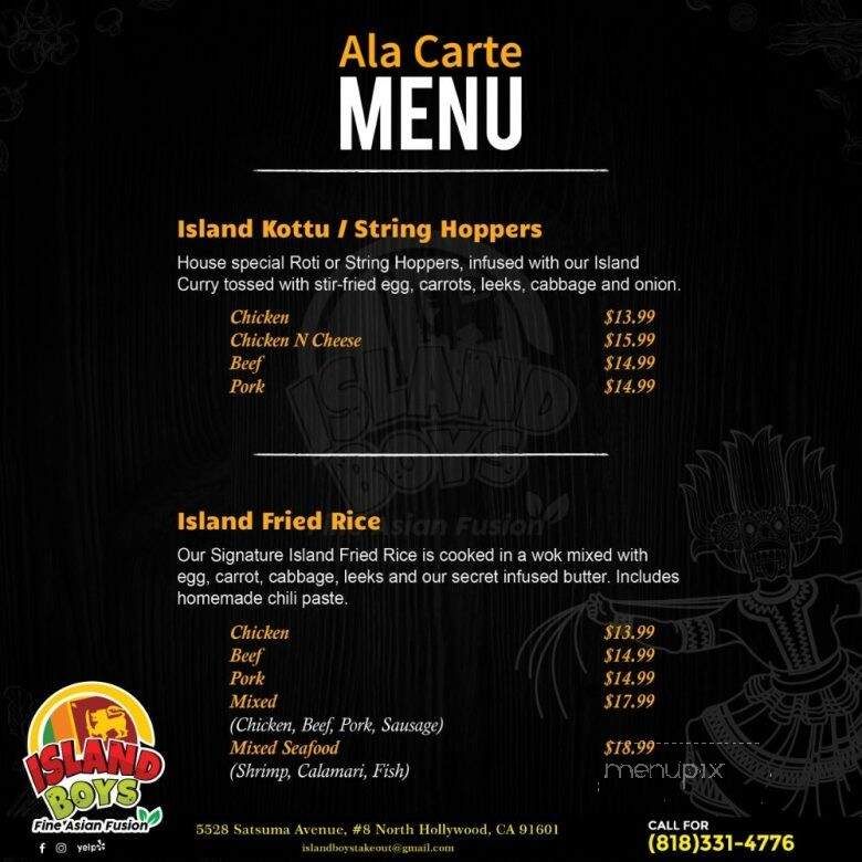 Island Boys - North Hollywood, CA menu_pic