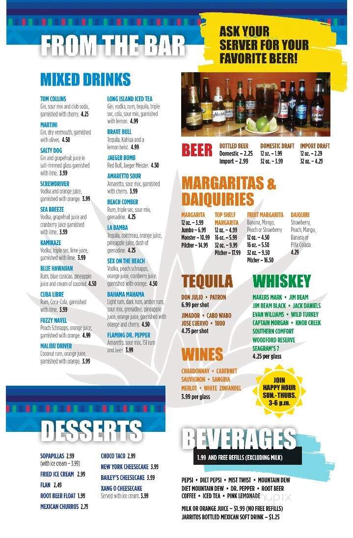 Don Julio's - Lebanon, KY menu_pic