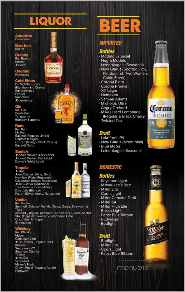 Leon's Sports Bar & Grill - Darien, WI menu_pic