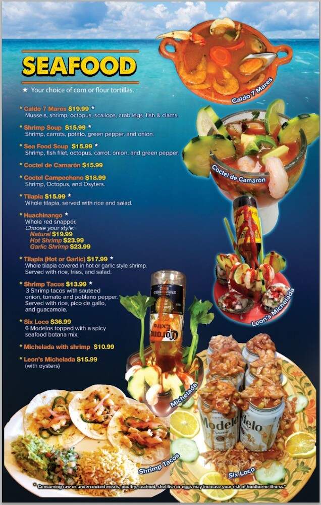 Leon's Sports Bar & Grill - Darien, WI menu_pic
