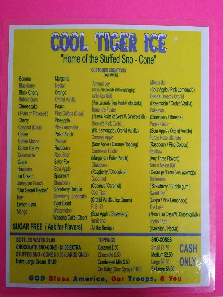Cool Tiger Ice Snoballs - Baton Rouge, LA