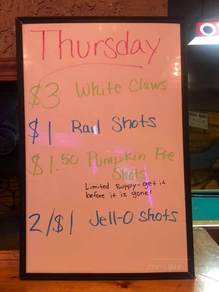 Char Bar - Platteville, WI menu_pic