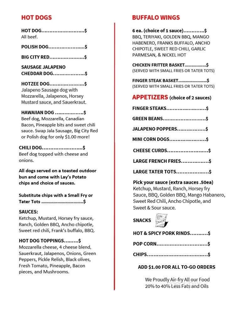 Wooden Nickle - Lewiston, ID menu_pic