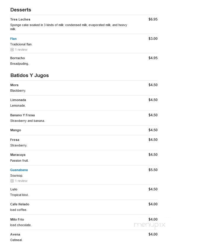 Michael's Bistro Incorporated - Spring Hill, FL menu_pic