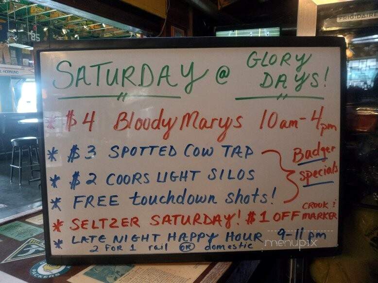 Snicks Sportsman Bar - Monona, WI menu_pic