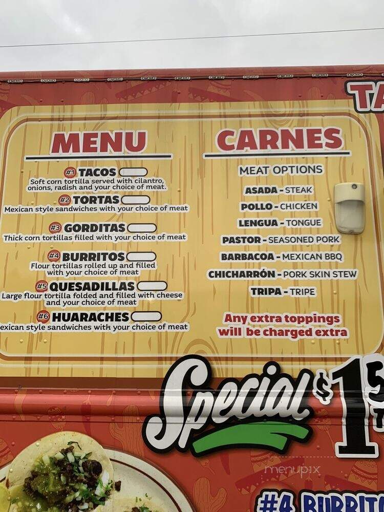 Taqueria El Taquito DE Oro - Burlington, NC menu_pic