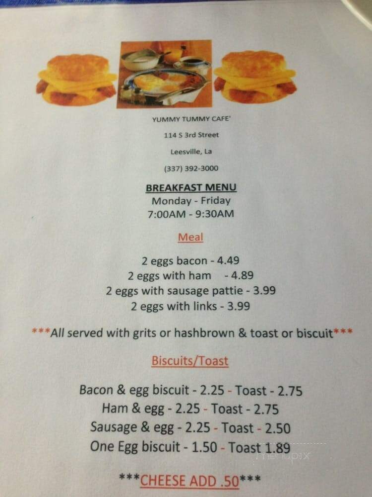 Leesville Cafe - Leesville, LA menu_pic