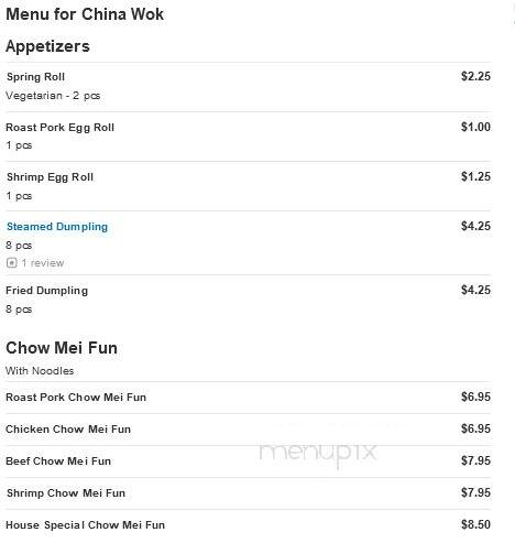 China Wok - Harvey, LA menu_pic