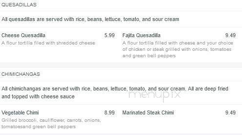 El Nopal Mexican Restaurant - Washington, MO menu_pic