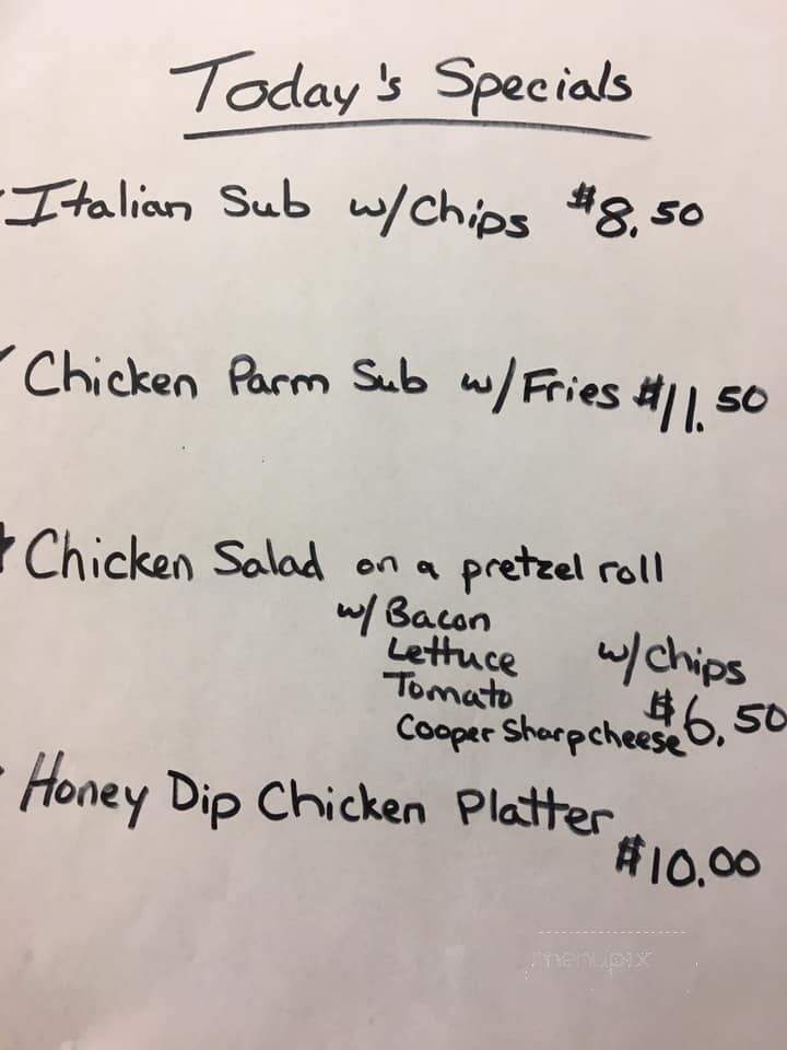 Brad's Pizza - Alloway, NJ menu_pic