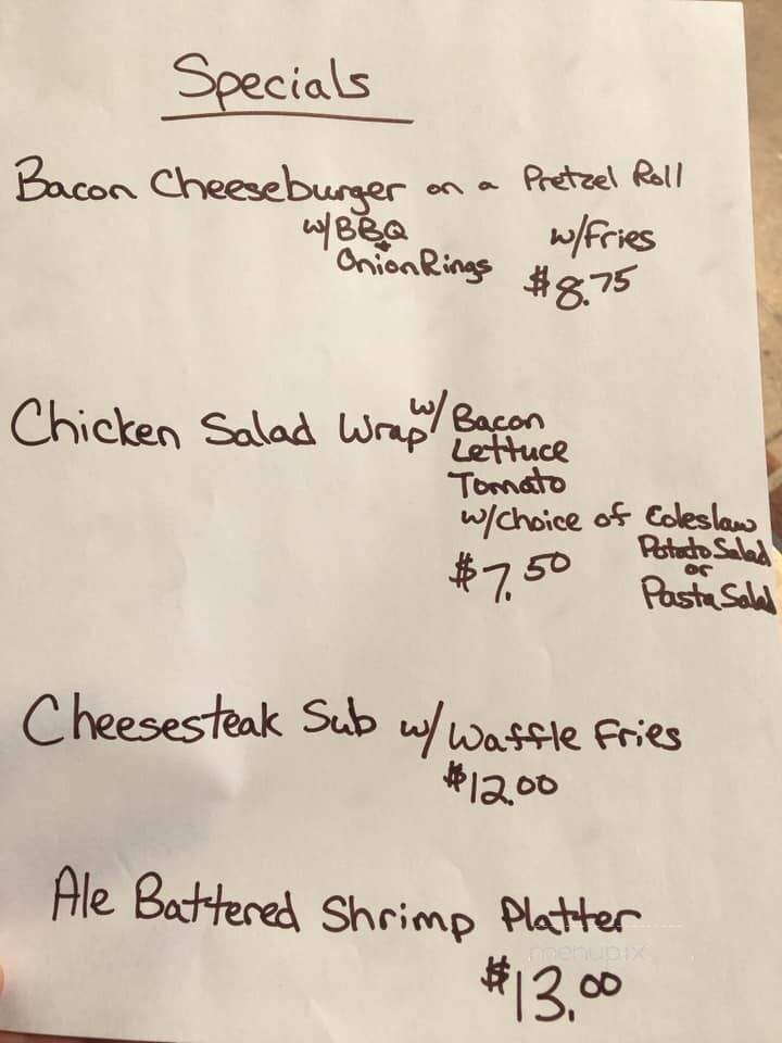 Brad's Pizza - Alloway, NJ menu_pic