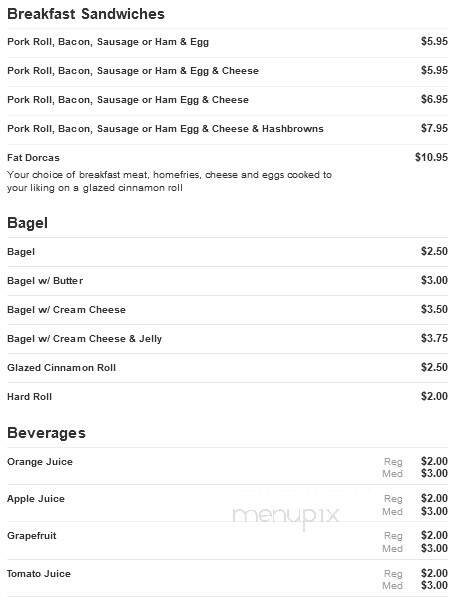 Dorcas Of Bayhead - Bay Head, NJ menu_pic