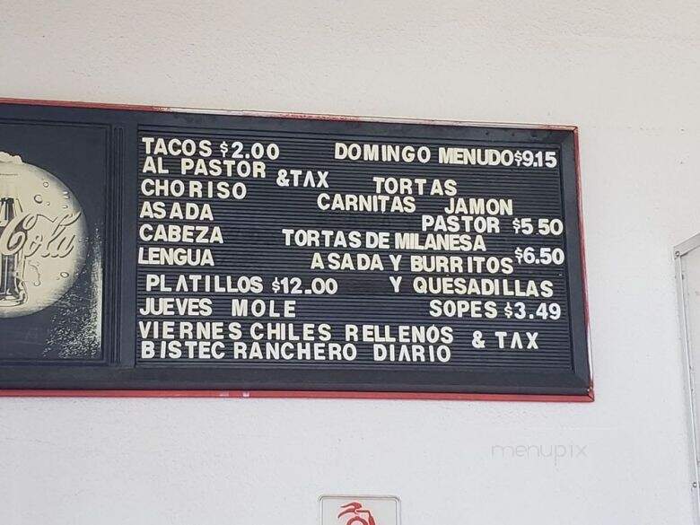 Taqueria Las Fuentes - Greenfield, CA menu_pic