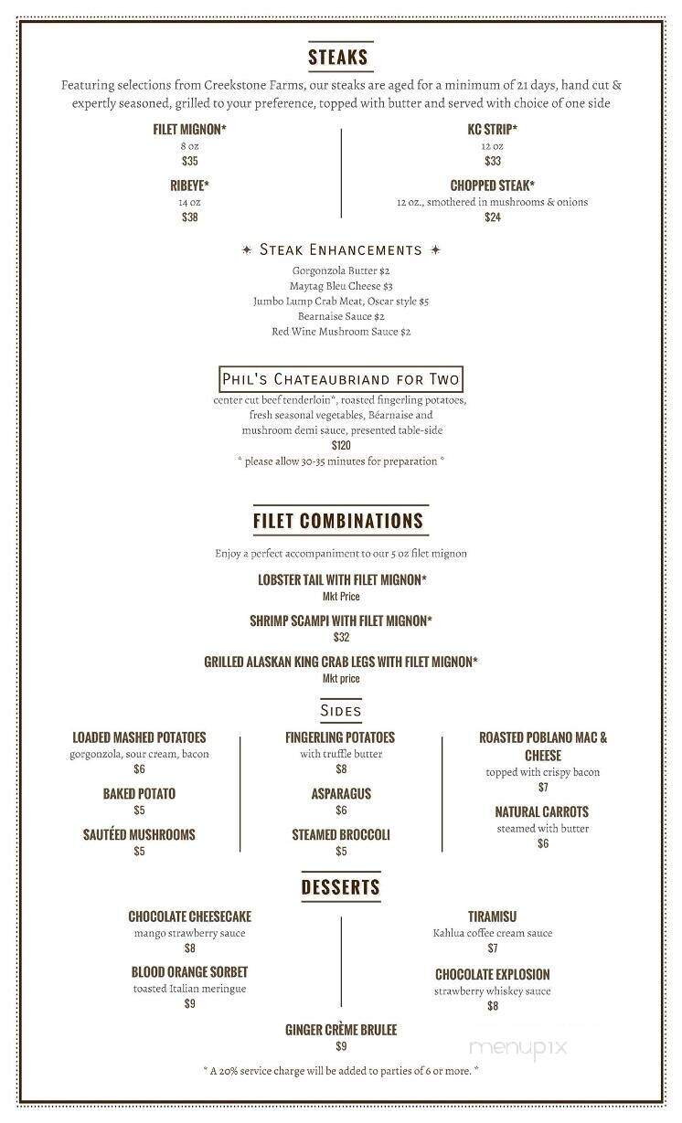 Fireside Lounge - Wichita, KS menu_pic