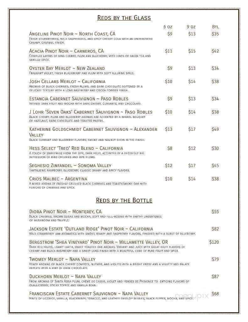 Fireside Lounge - Wichita, KS menu_pic