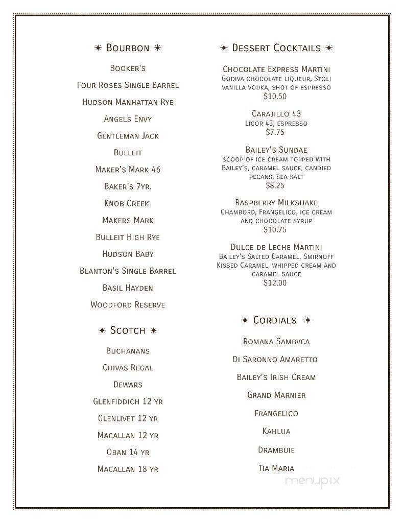 Fireside Lounge - Wichita, KS menu_pic