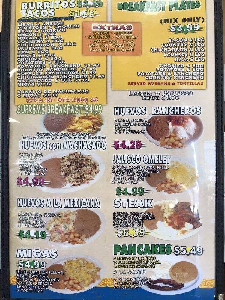 Tapatias Las De Jalisco - San Antonio, TX menu_pic