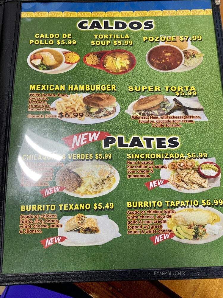 Tapatias Las De Jalisco - San Antonio, TX menu_pic