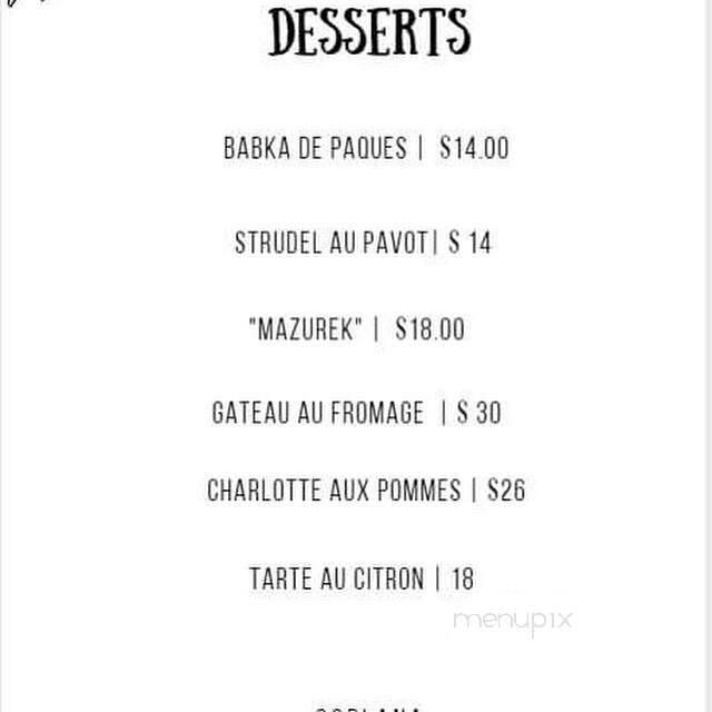 Goplana - Montreal, QC menu_pic