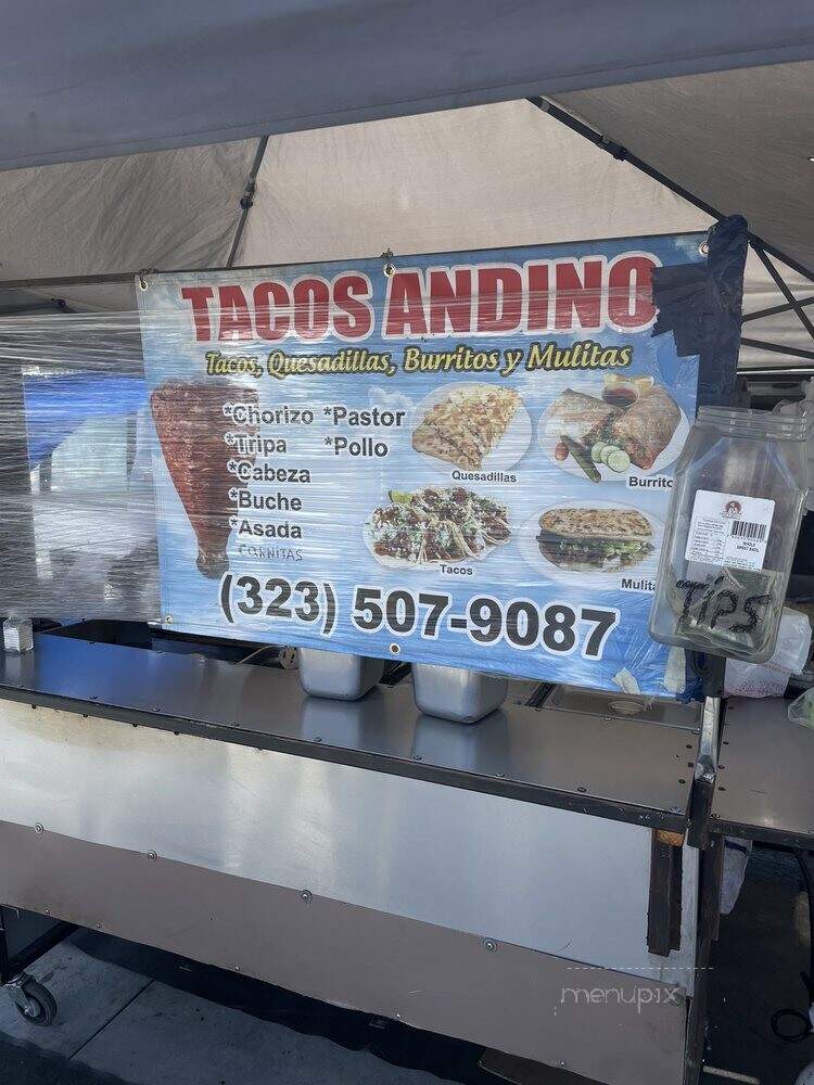 Tacos Andino - Los Angeles, CA menu_pic