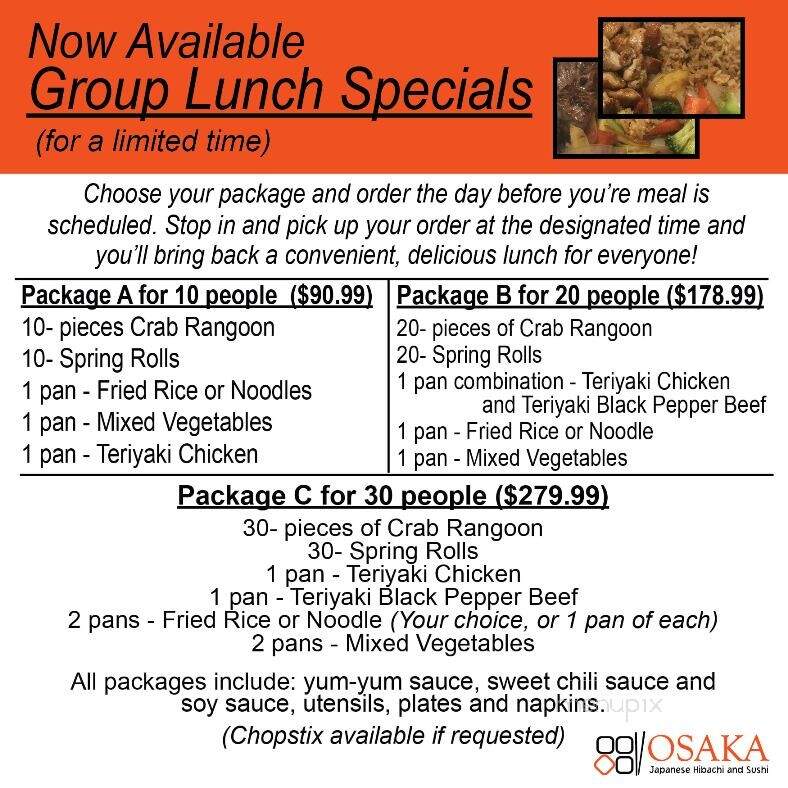Osaka Japanese Hibachi and Sushi - Evansville, IN menu_pic