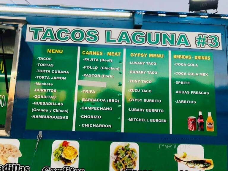 Tacos Laguna 4 - Houston, TX menu_pic