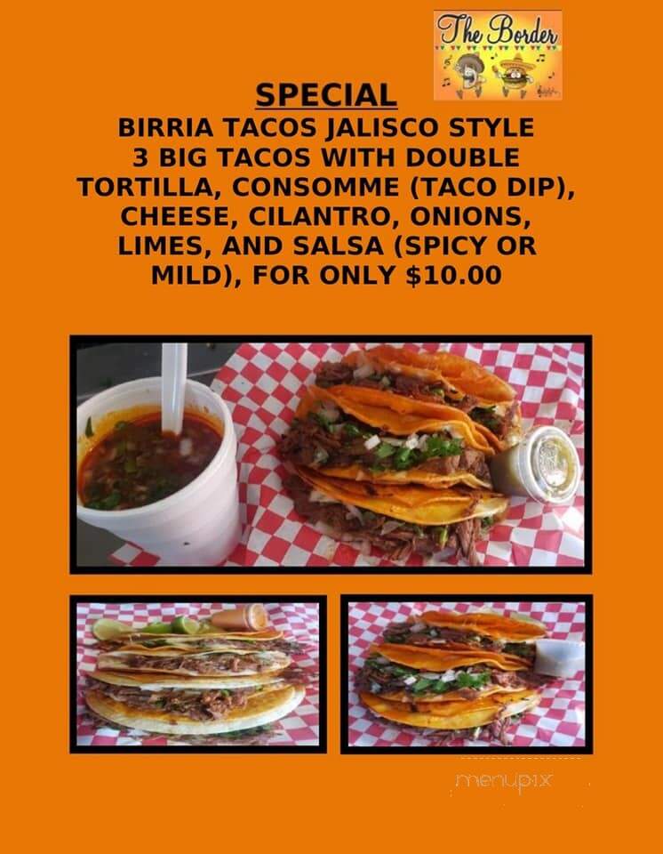The Border Foodtruck - Park City, UT menu_pic
