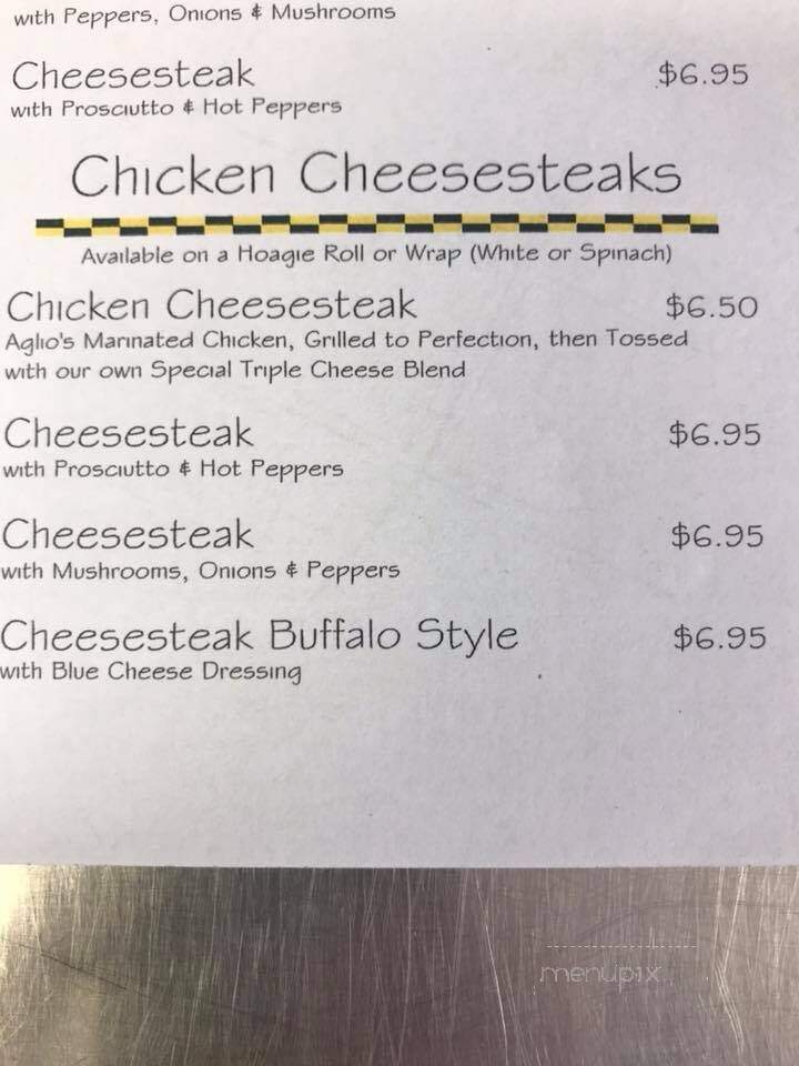 Aglio - Scranton, PA menu_pic