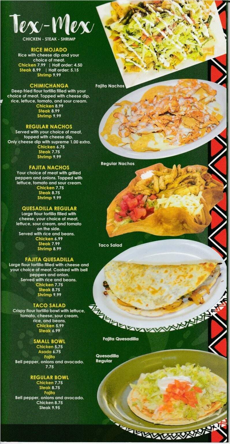 Placeritos Mexican Restaurant - Calhoun, GA menu_pic
